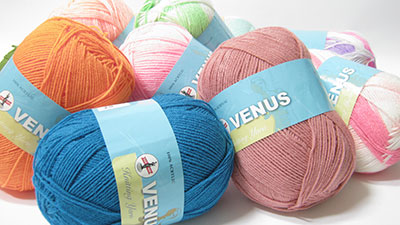 ไหมพรม Venus เส้นเล็ก เบอร์ 20/4