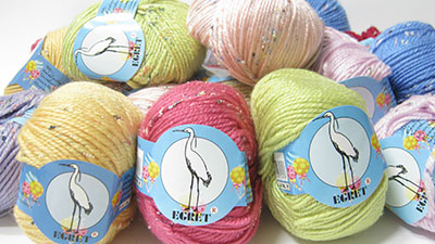 ไหมพรม Egret (ตรานกกระยาง) แฟนซี